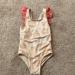 Girls 3T Pink Chicken Bathing Suit